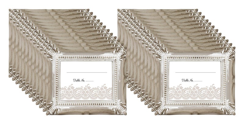 MCS Wedding Photo Frame/Placecard Holder, 69043, 24-Pack, Rustic Brown - Image 1